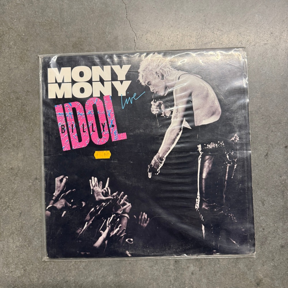 Billy Idol Mony Mony Live 12" Vinyl Single 1987 Chrysalis 4411-43159-1 80s Rock